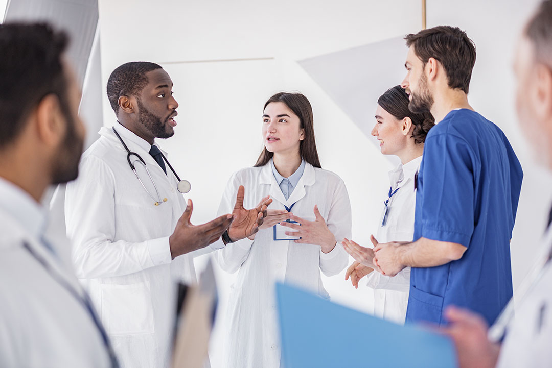 Physician Having a Meeting